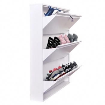 Modern 4 Tier Shoe Cabinets Storage Metal Shoe Cabinet Cupboard Rack